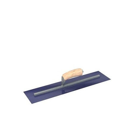 Bon 66-185 Finish Trowel, Square, Blue Steel, 20 X 5, Wood